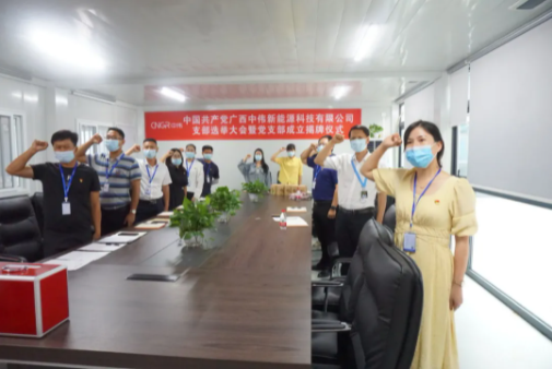 广西suncitygroup太阳新城新能源党支部正式成立