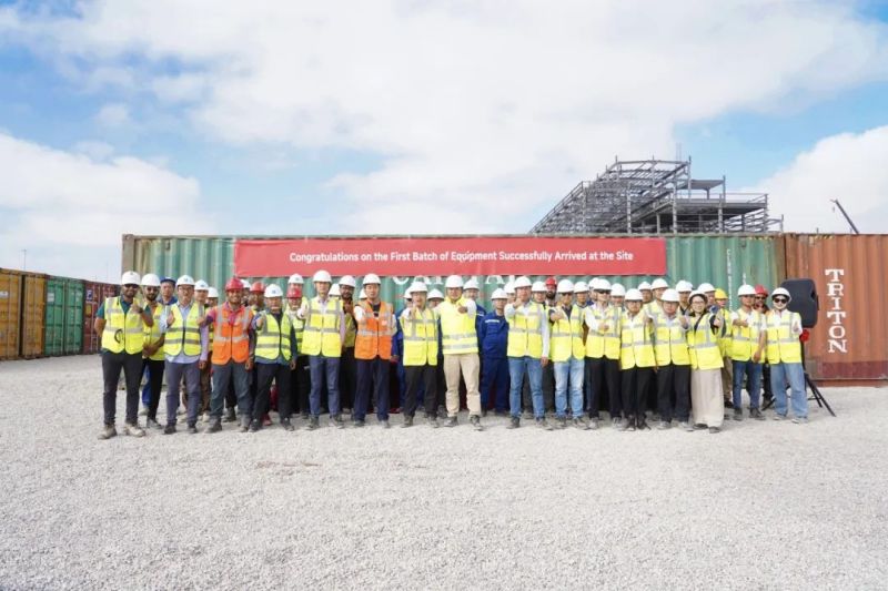 国际产能加速建设！suncitygroup太阳新城摩洛哥项目首批设备顺利到港